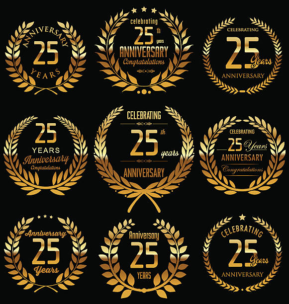 Anniversary design, 25 years