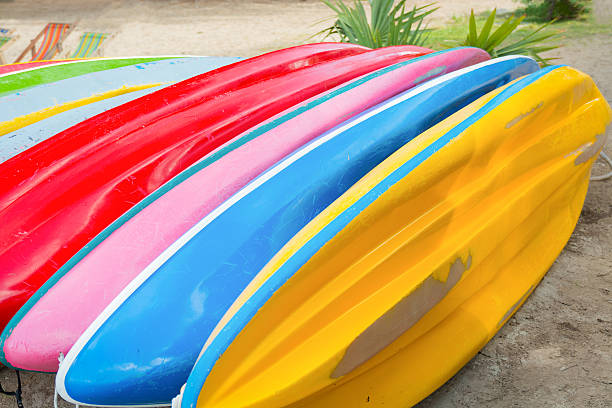istock Colorful of canoe row. 475072280