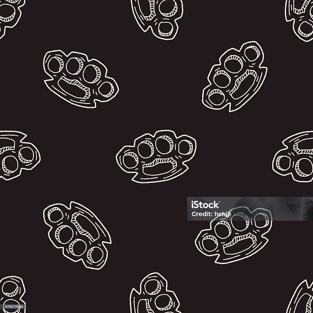 Knuckle Pattern Knuckles Doodle Seamless Pattern Background Stock Illustration ...