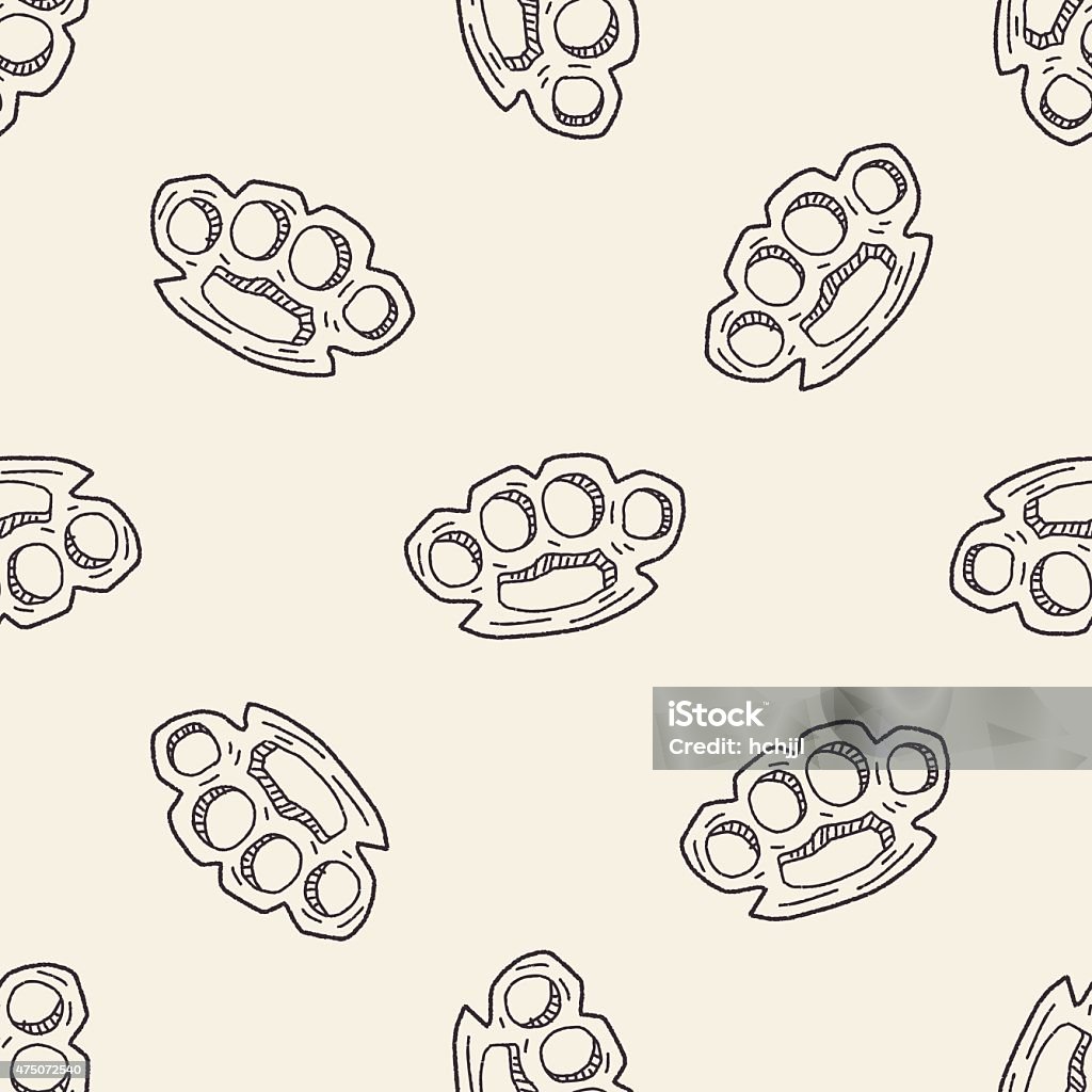Knuckle Pattern Knuckles Doodle Seamless Pattern Background Stock Illustration ...