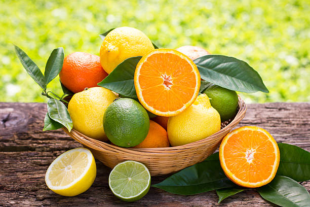 istock Citrus fruits in the basket 475072584