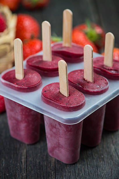istock Homemade organic berry fruit lolly pops 475072704