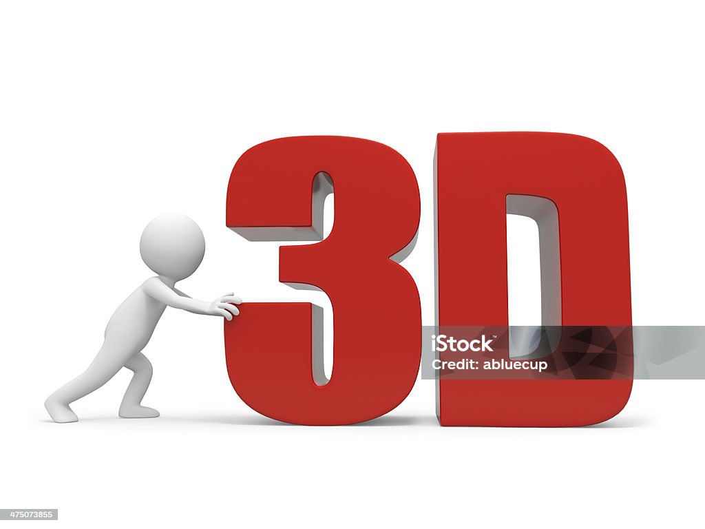 3 D palavra - Foto de stock de Conceito royalty-free