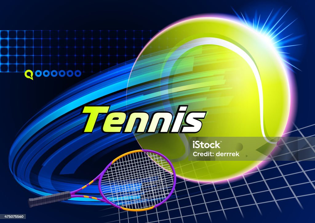 Canchas de tenis - arte vectorial de 2015 libre de derechos