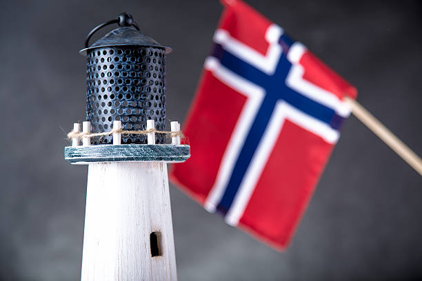 istock Norwegian lighthouse, natural seaside concept 475077298