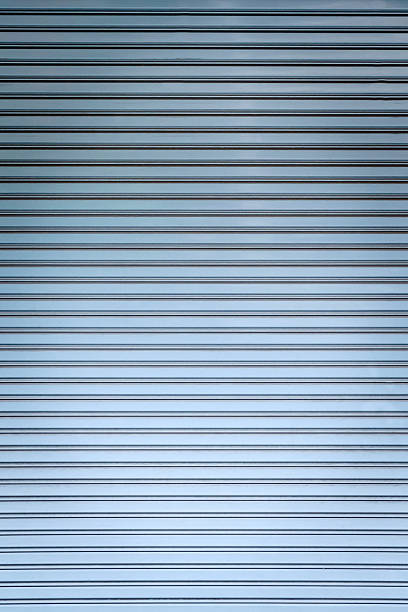 istock Blue color corrugated metal 475077588