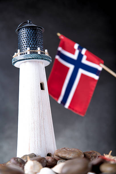 istock Norwegian lighthouse, natural seaside concept 475078312