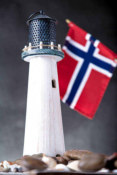 istock Norwegian lighthouse, natural seaside concept 475078328