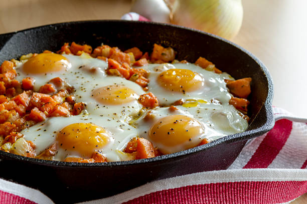 istock Fried Eggs and Sweet Potato Hash 475078414