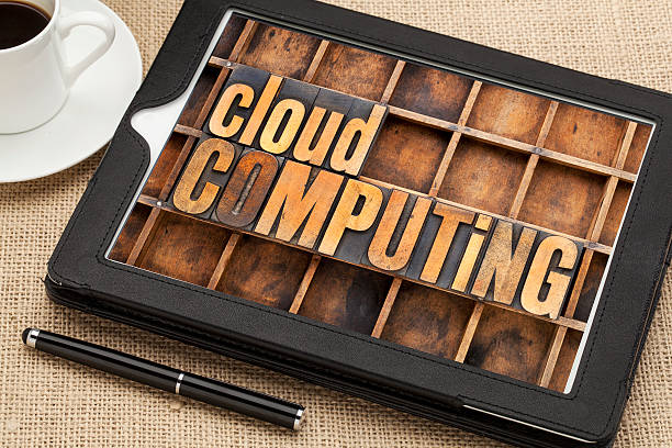 computação em nuvem - printing block cloud internet computer equipment - fotografias e filmes do acervo