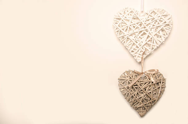 shabby chic wooden hearts
