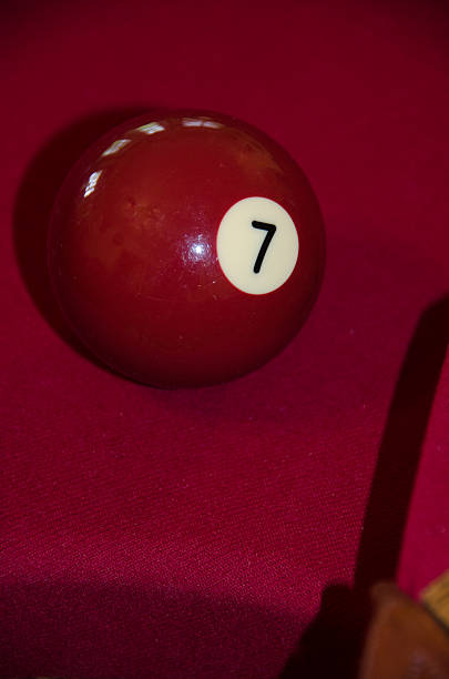 Seven Ball In Front Of The Corner Pocket
