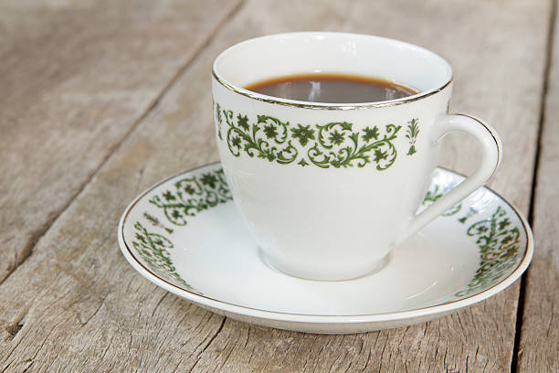 istock Coffee on wooden plank background 475080610
