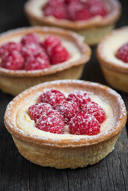 istock Traditional homemade fresh raspberry tart 475084952