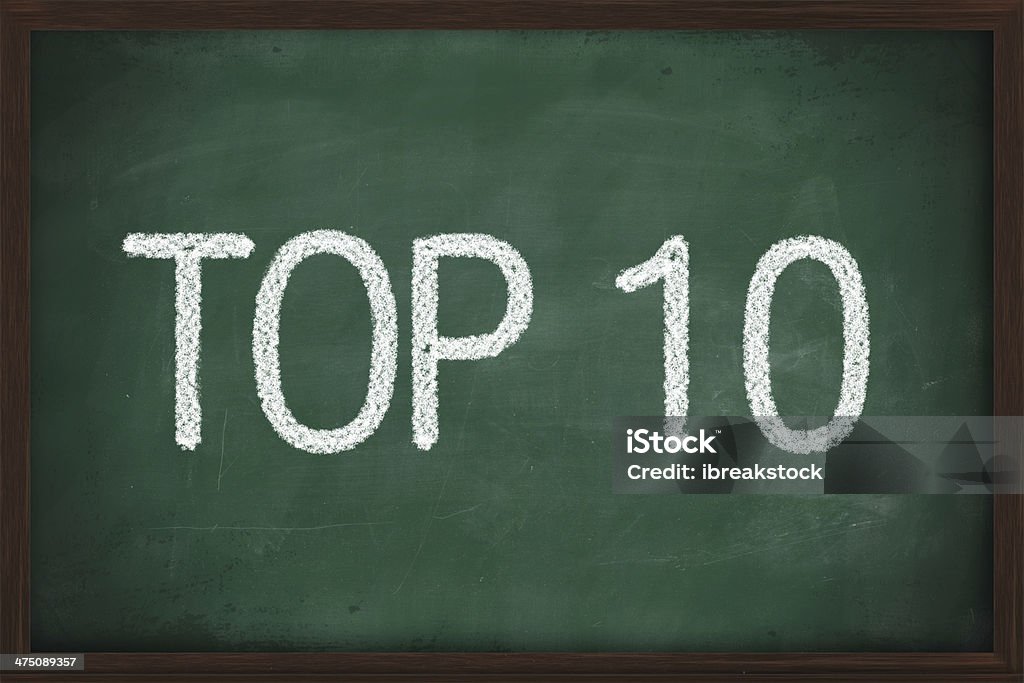 Top 10 Satz - Lizenzfrei Zahl 10 Stock-Foto