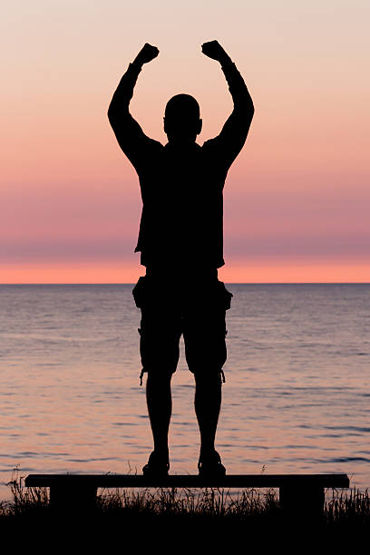 istock Man celebrating personal achievement 475090354