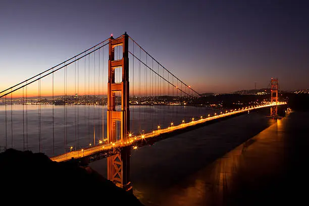 Photo of Golden Gate Bridge  at Dawn