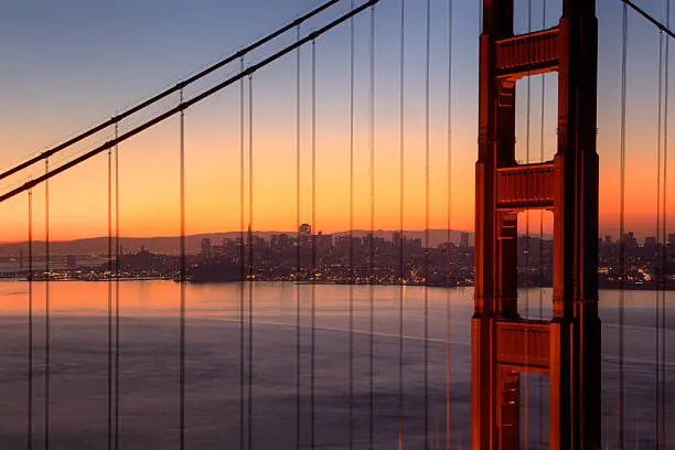 Photo of Golden Gate Bridge at Dawn