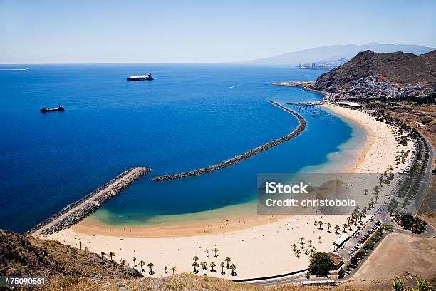 Panoramic View Of The Coastline With Beach And Mountains Stock Photo - Download Image Now