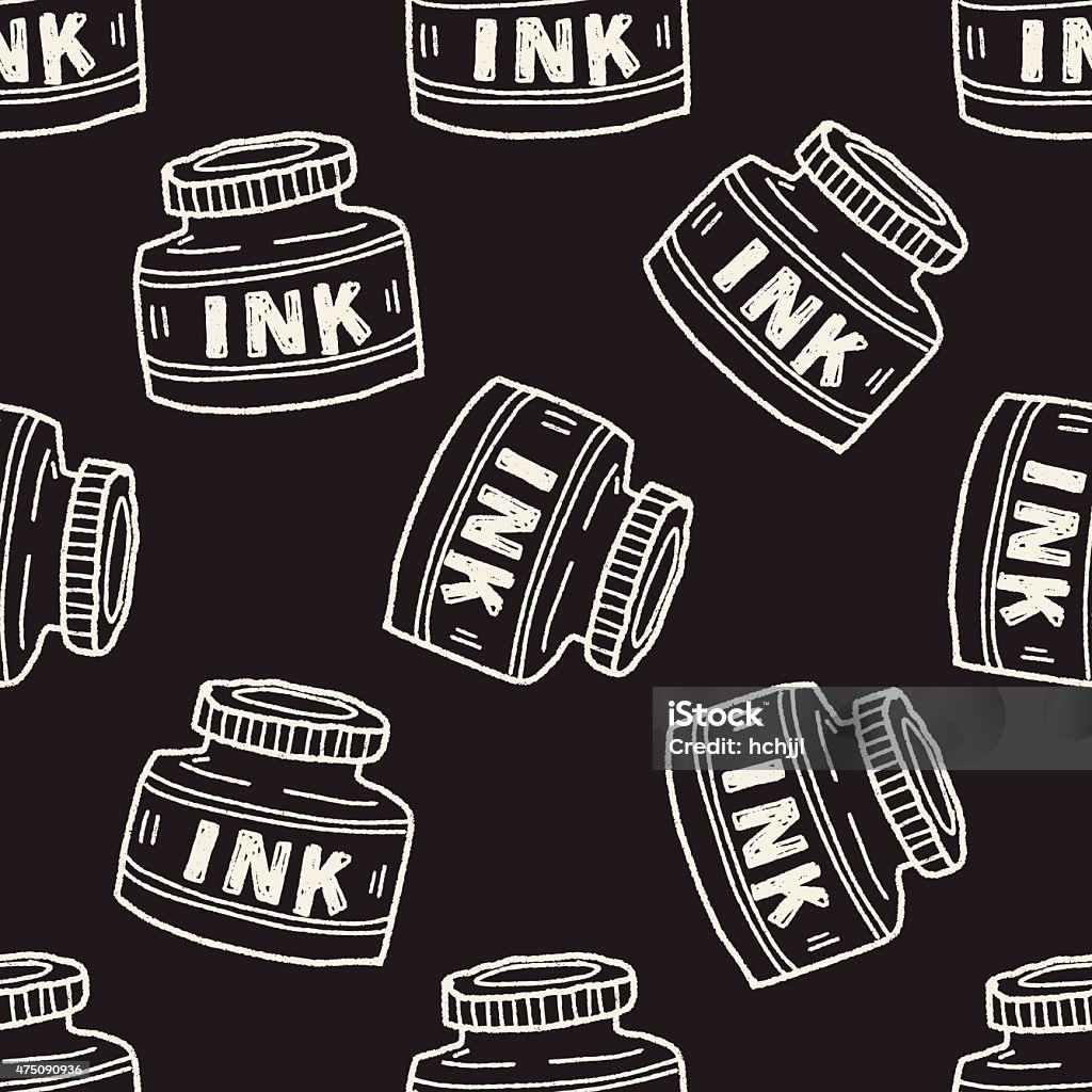 Pattern Ink Doodle Ink Doodle Seamless Pattern Background Stock Illustration - Download ...