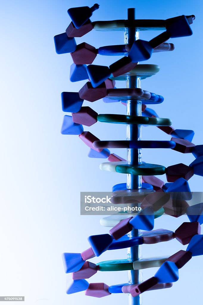 Dna Atom Model Simulation Molecular Dna And Atom Model In Science Research Lab Stock Photo ...