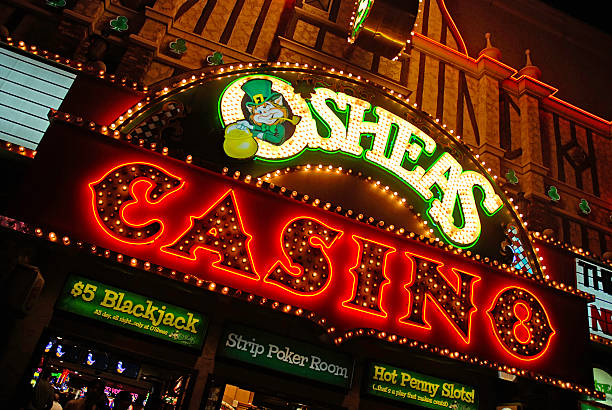 Las Vegas, USA - May 5, 2008: Las Vegas casino lights. 