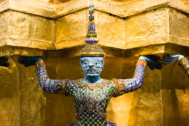 Statue at the Grand Palace in Bangkok, Thailand.
