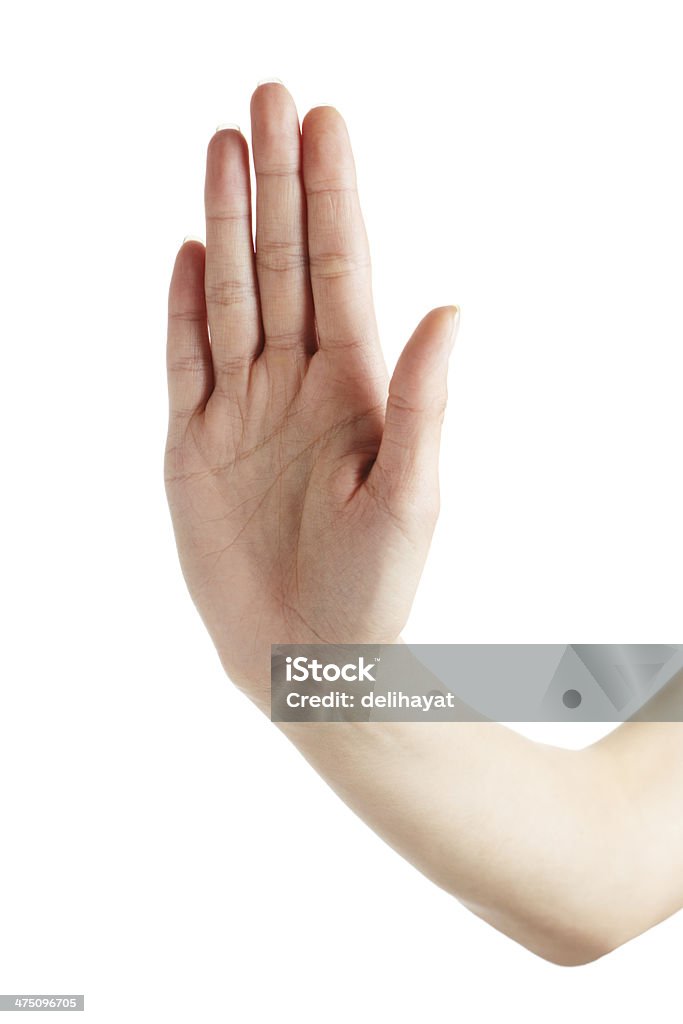 Stop gesture Stop Sign Stock Photo