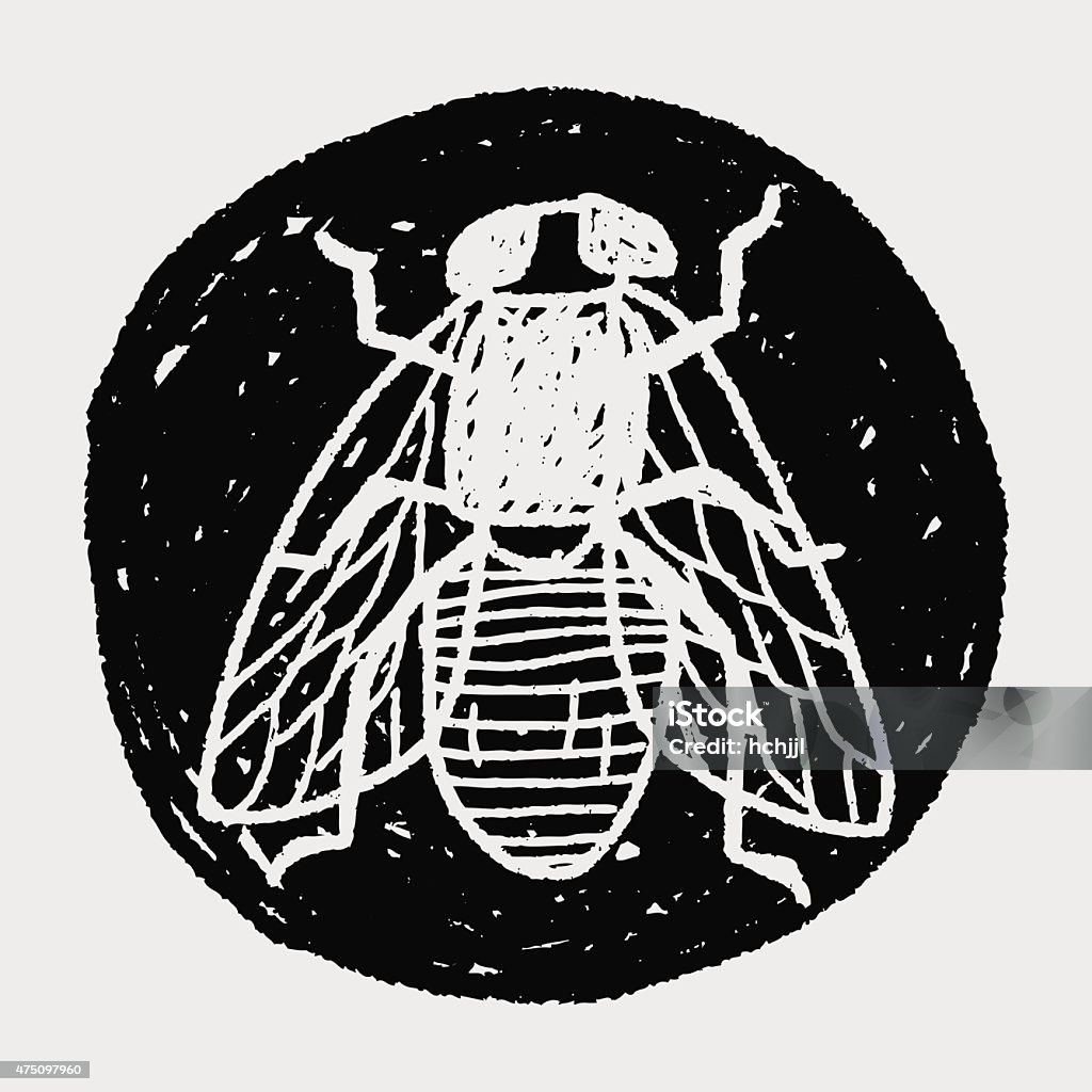 Flying Insect Dodles Fly Bug Doodle Stock Illustration - Download Image Now - 2015, Animal ...