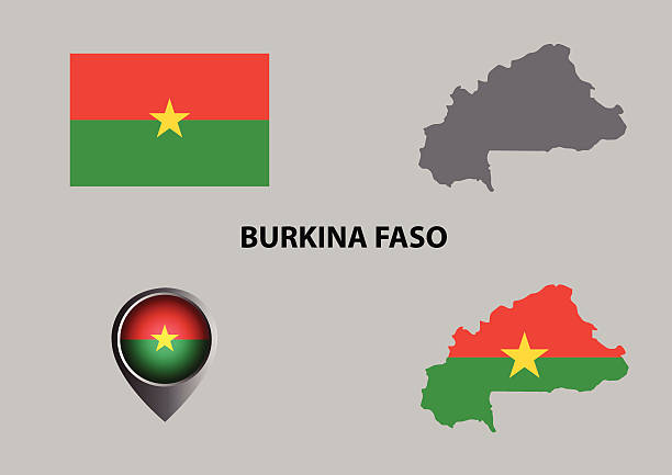 illustrations, cliparts, dessins animés et icônes de carte du burkina faso et le symbole - mali