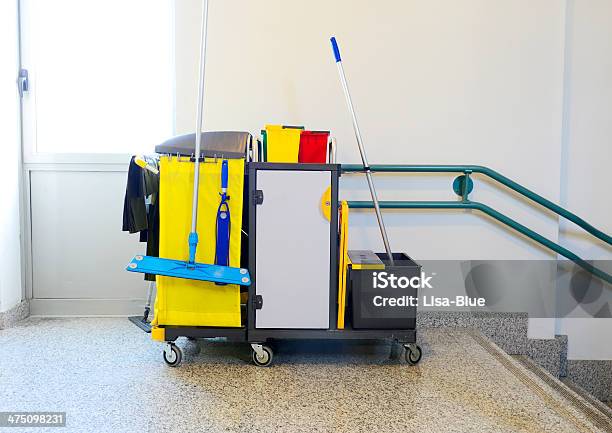 Cleaning Equipment Stock Photo - Download Image Now - Cart, Cleaning, Cleaning Equipment
