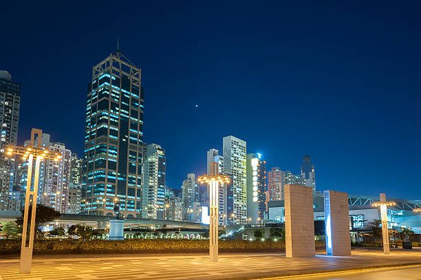 istock modern office buildings in Hong Kong 475098566