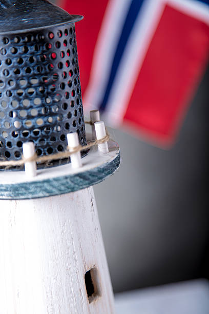 istock Norwegian lighthouse, natural seaside concept 475098634