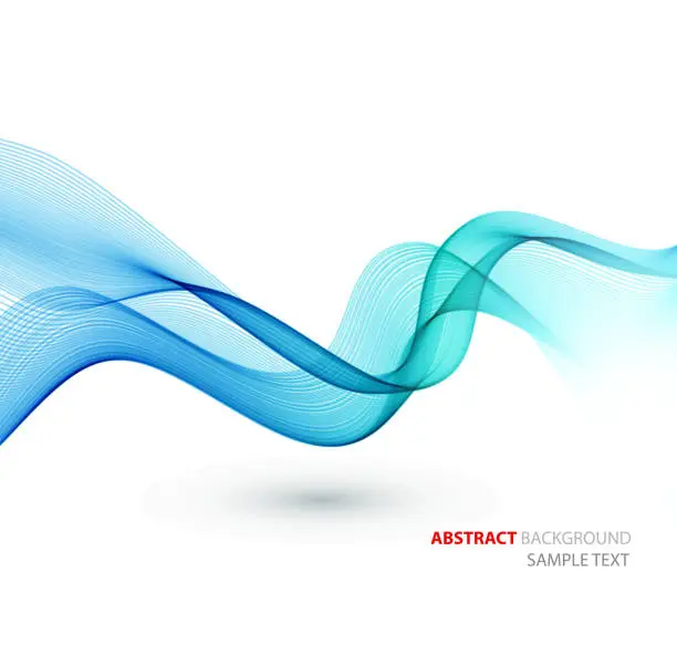 Vector illustration of Abstract template background with wave