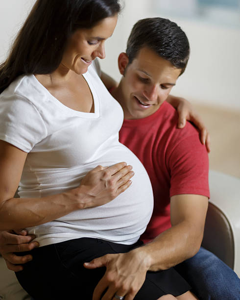 istock Pregnant woman and husband. 475106144