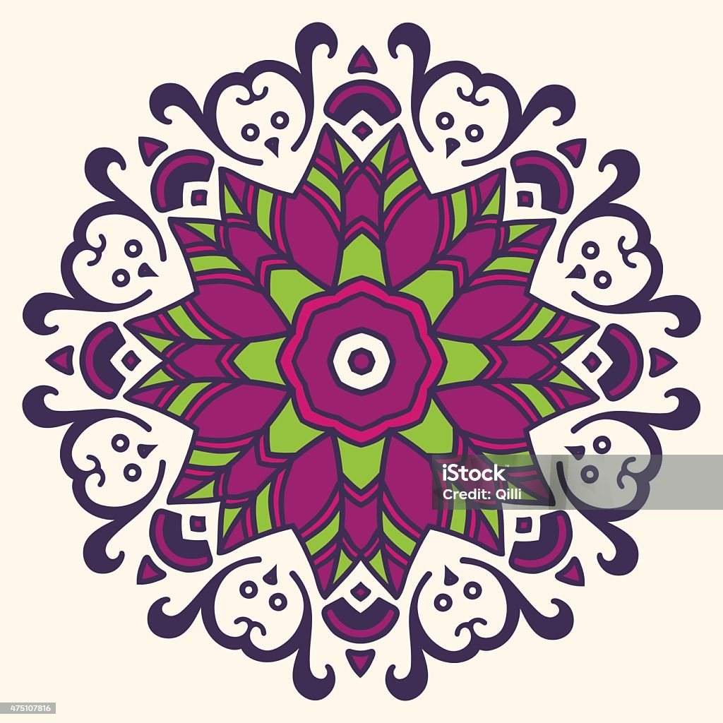 Colorful Round Patterns Round Pattern Stock Illustration - Download Image Now - 2015, Abstract ...