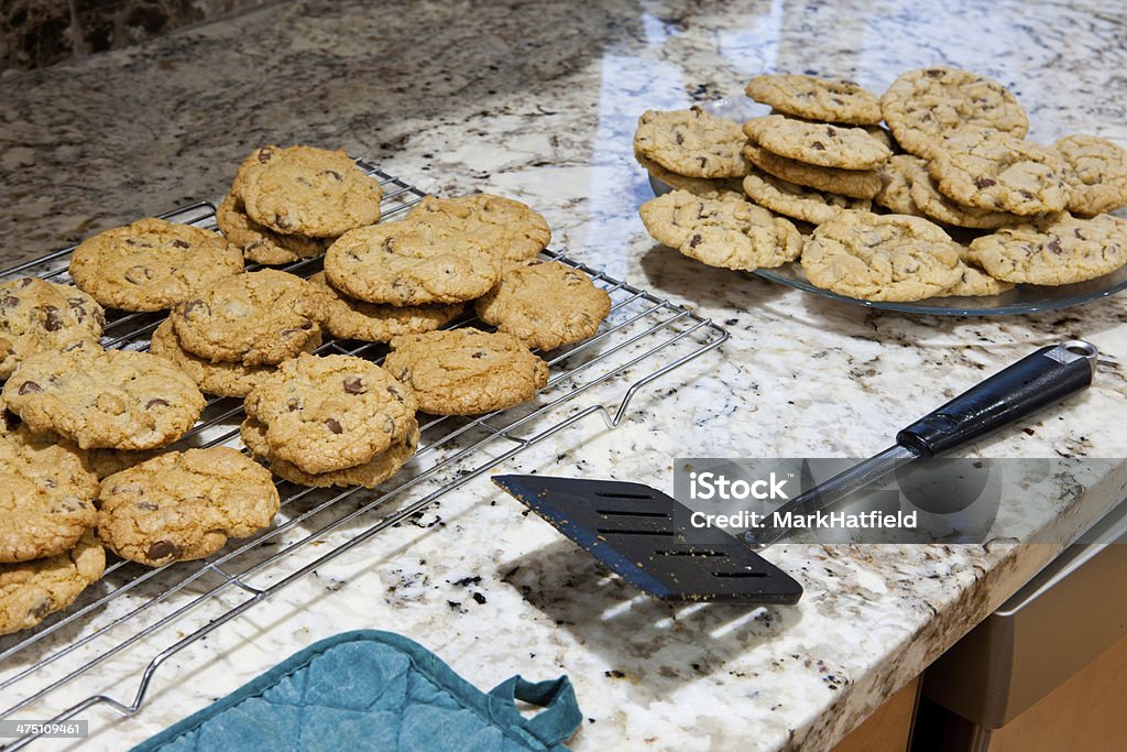 Chocolate Chip Cookies Freshly Baked Chocolate Chip Cookies Freshly Baked at Home Cookie Stock Photo