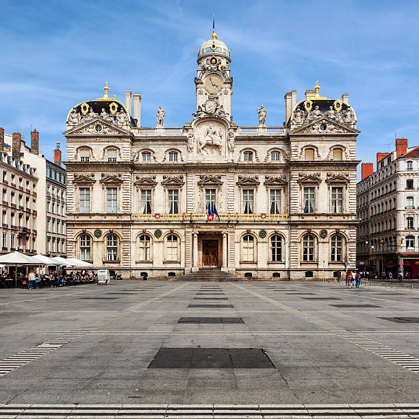 istock The famous Terreaux square in Lyon city 475114212