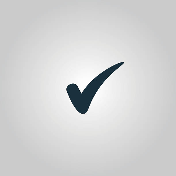 confirm icon confirm. Flat web icon or sign isolated on grey background. Collection modern trend concept design style vector illustration symbol yes no icon stock illustrations