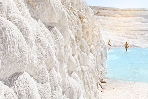 Pamukkale - Hierapolis Pamukkale, meaning   thermal pool stock pictures, royalty-free photos & images