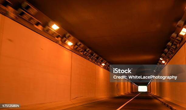 Inside Tunnel View In Sharjahkalba Road Stock Photo - Download Image Now - 2015, Black Color, Blurred Motion