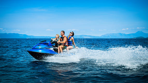 istock Family Riding a Jet Boat 475128820