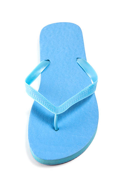 istock blue beach flip flop isolated on white 475130258