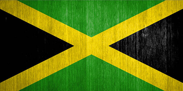istock Jamaica Flag on wood background 475132869