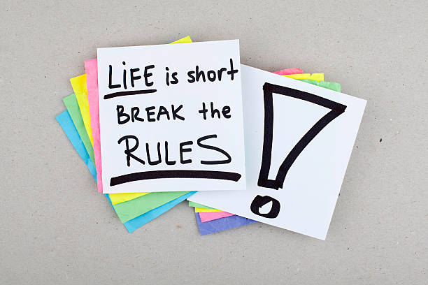 istock Life is short break the rules / Rebellious concept 475134072