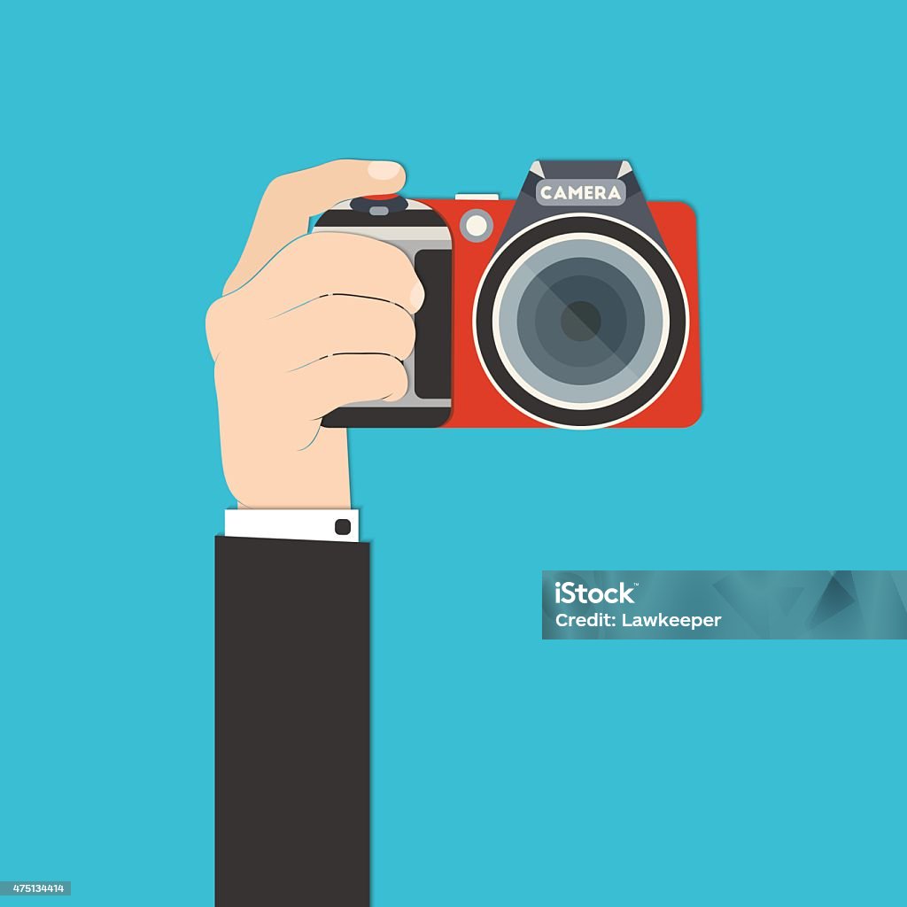 Hand With Camera Stock Illustration - Download Image Now - 2015 ...
