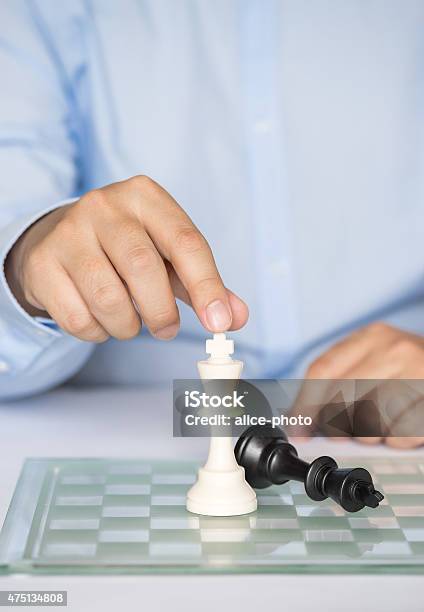 Chess Figure Business Concept Strategy Leadership Team And Success Stock Photo - Download Image Now