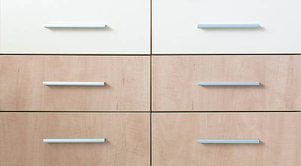 istock Cropped cabinet with six symmetric drawers 475136204