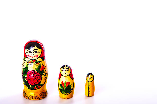 istock Russian Dolls Matryoshka Isolated on a white background 475136405