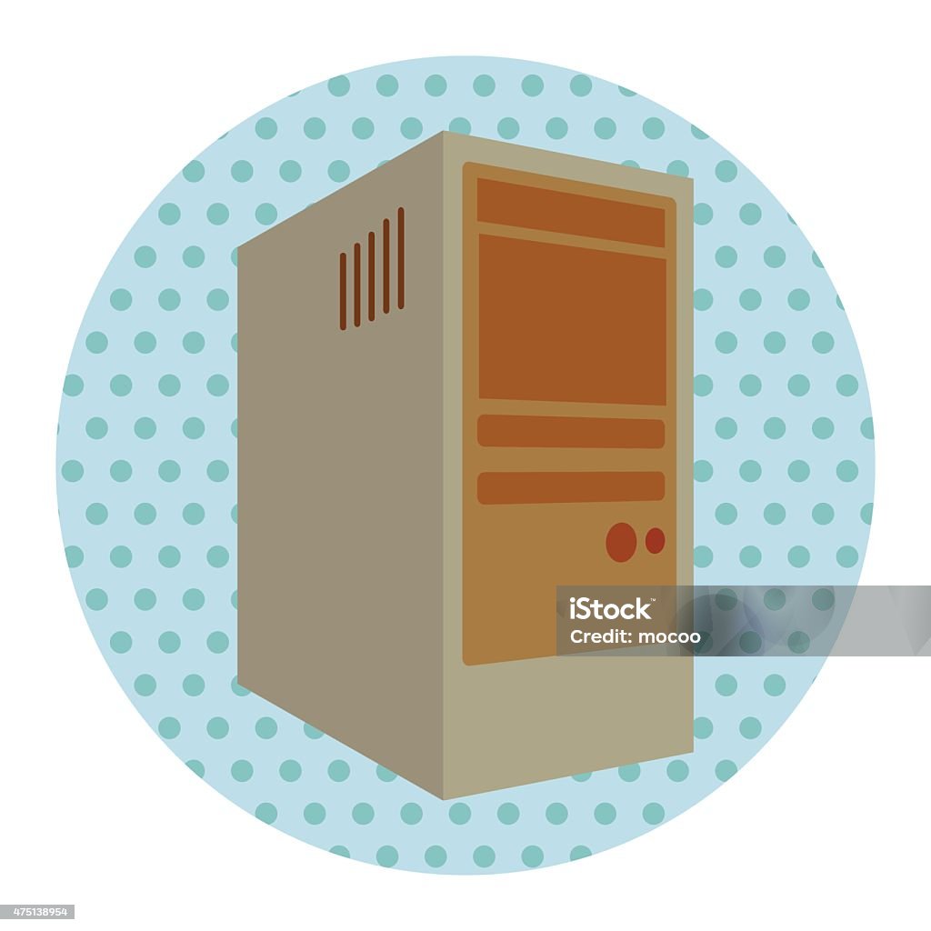 Computer Theme Host Computer Elements Vector Stock Illustration ...